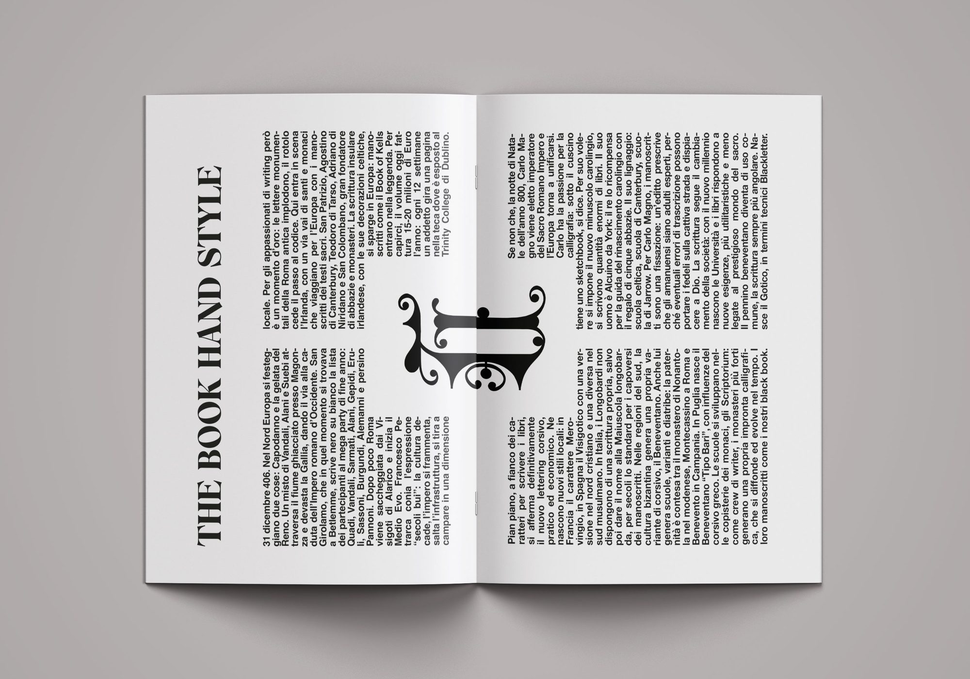 Book Hand Style — The Book Hand Style, doppia pagina