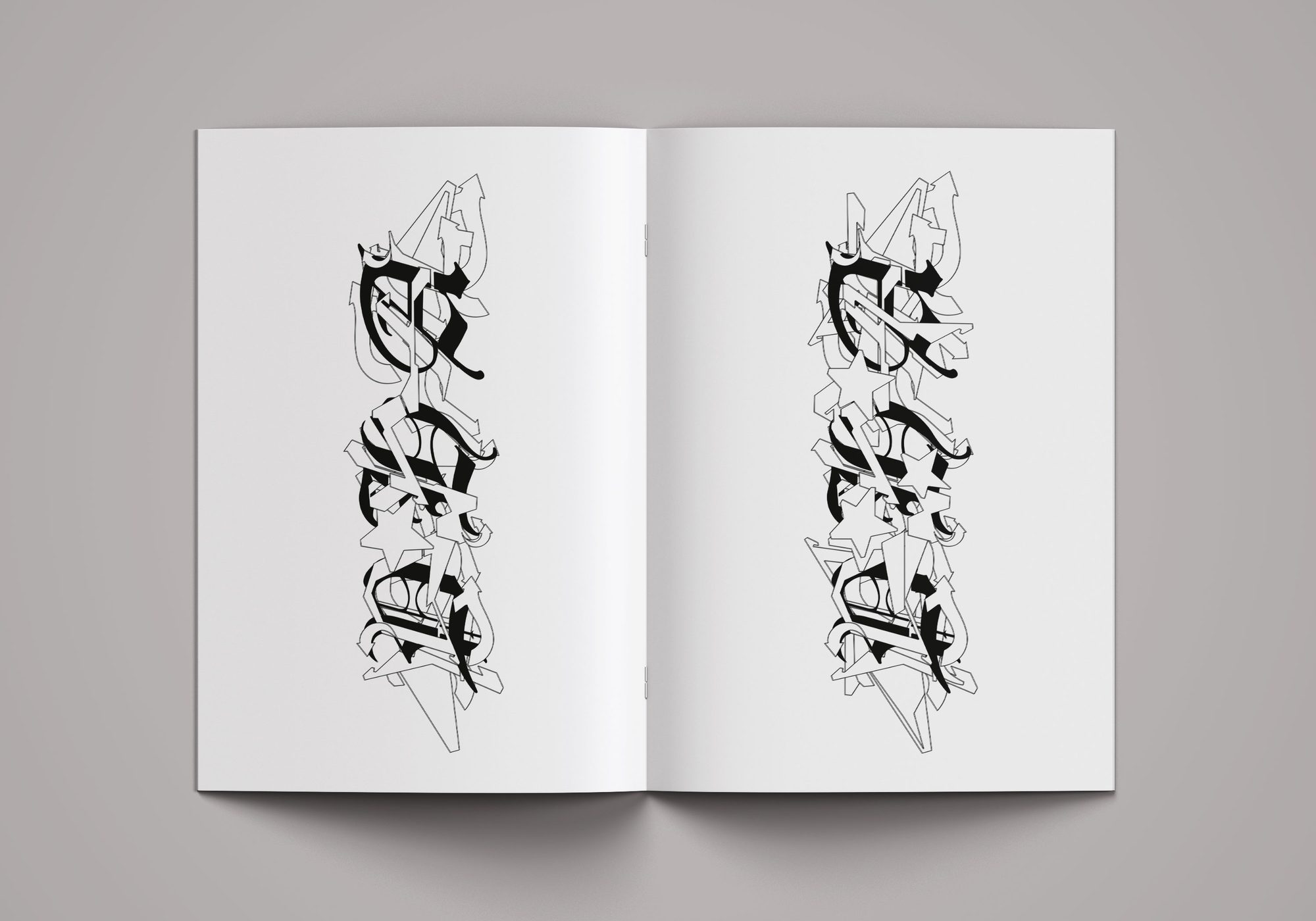 Book Hand Style — sviluppo del lettering, fase 2