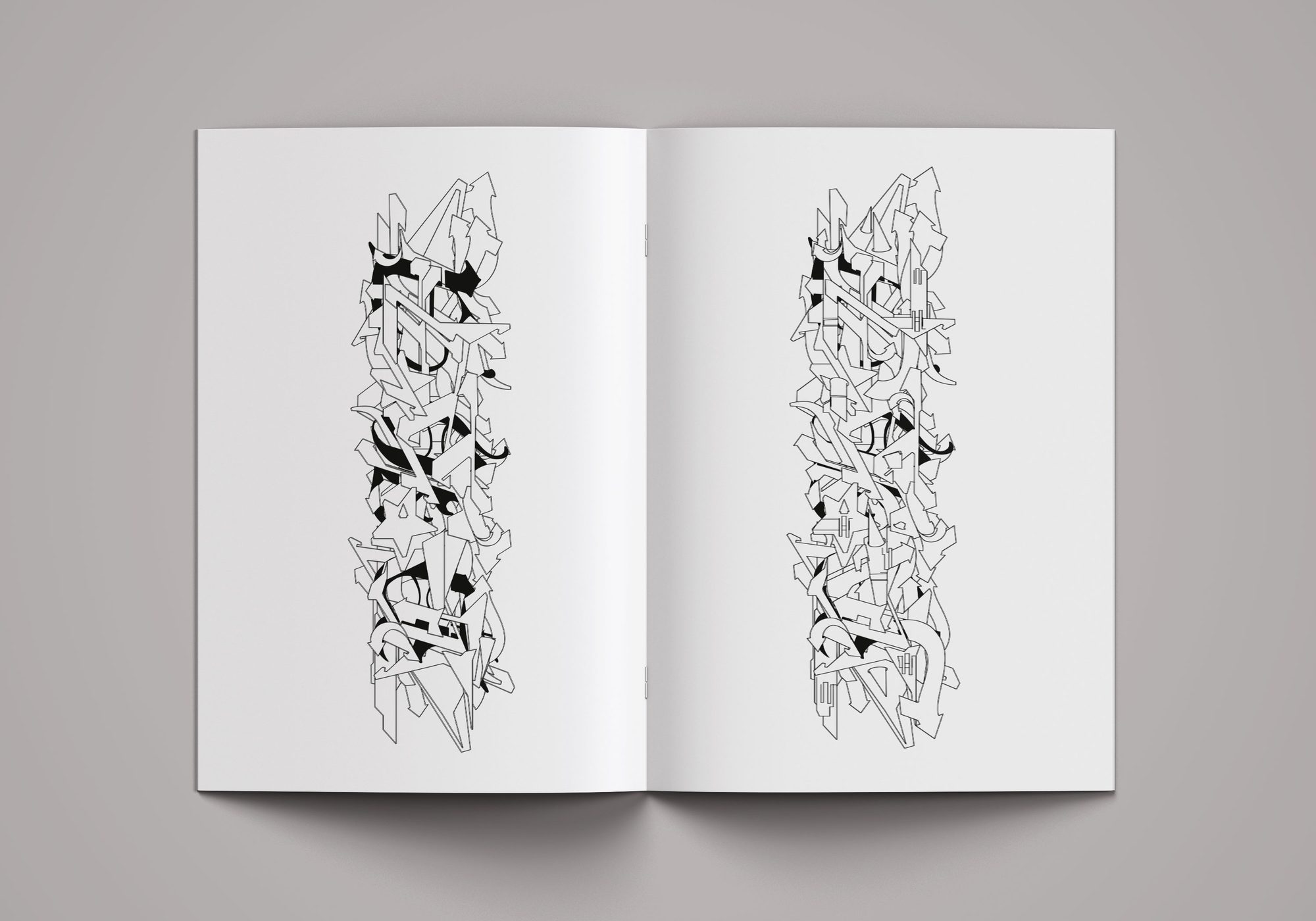 Book Hand Style — sviluppo del lettering, fase 3