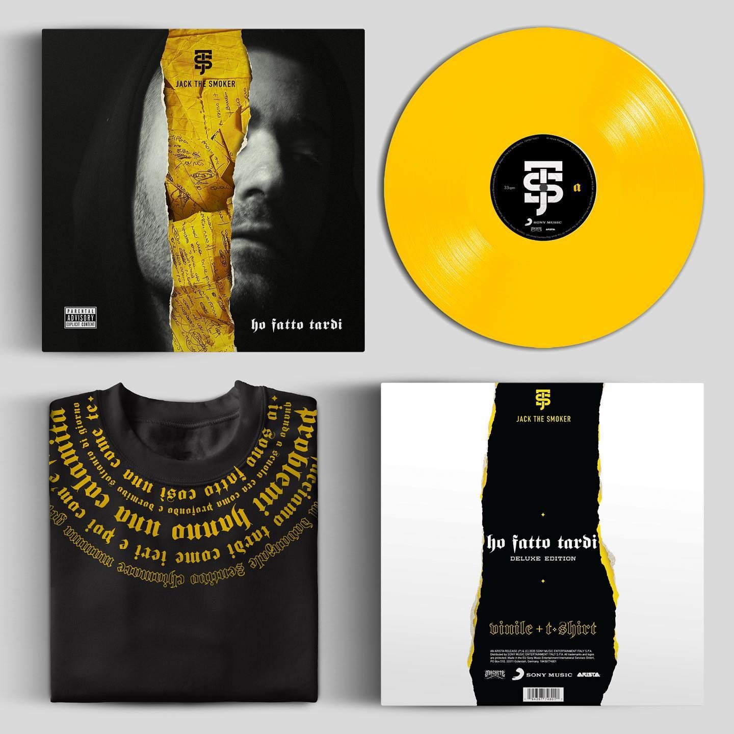 Ho Fatto Tardi — bundle vinile giallo 180gr e t-shirt