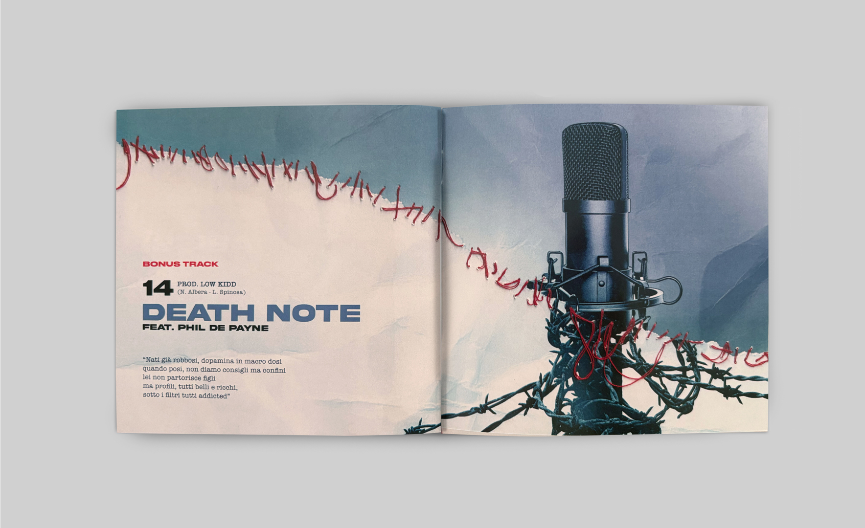Outsider — booklet, bonus track Death Note feat. Phil De Payne