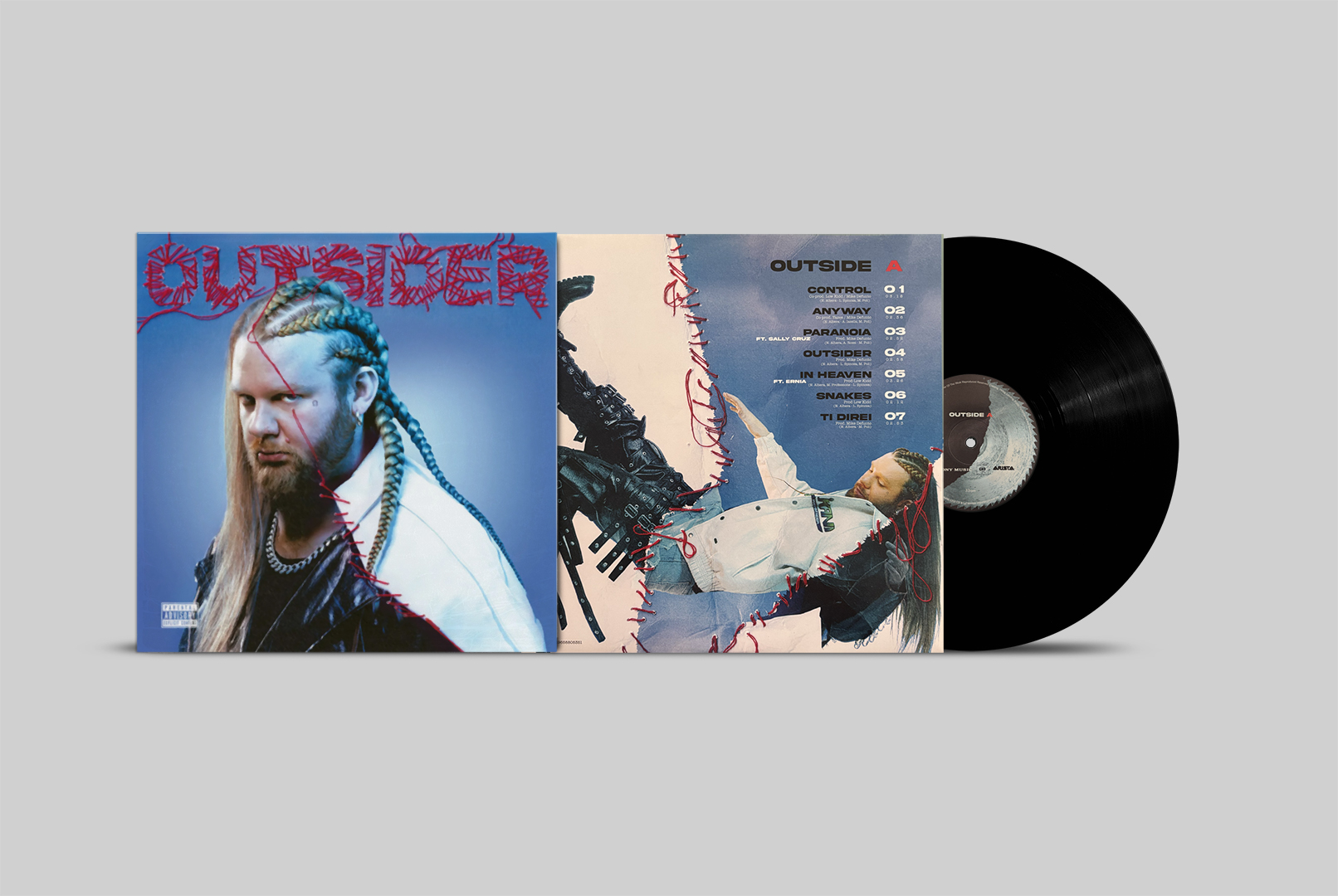 Outsider — vinile 180gr, copertina e lato A