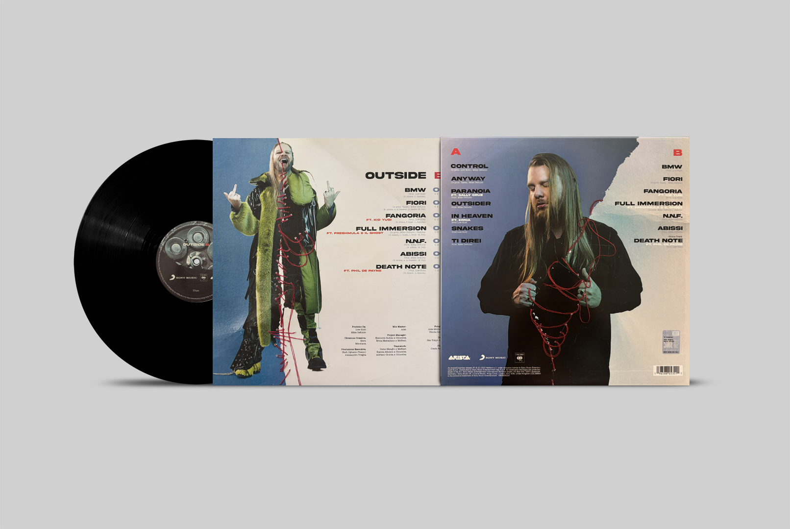 Outsider — vinile 180gr, inner sleeve e lato B