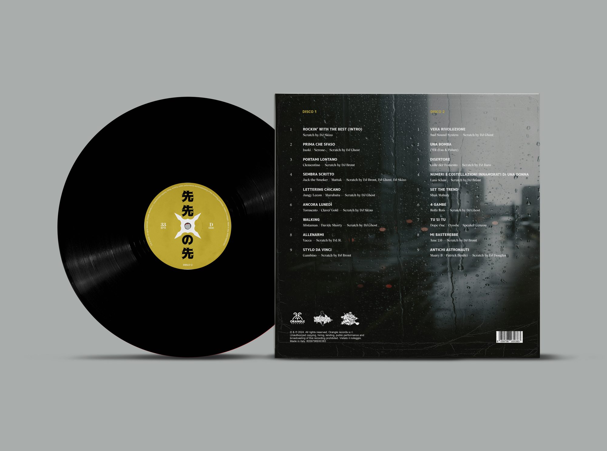 Prima del Prima — vinile e retro copertina con tracklist