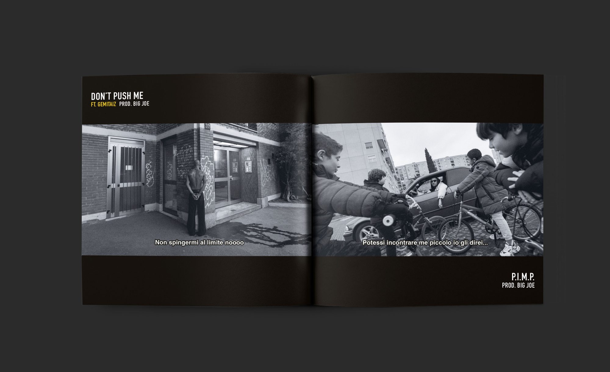 Sedicinoni — booklet, Don't Push Me / P.I.M.P.